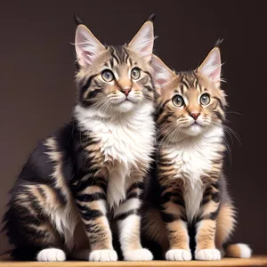 Furry Little Cutie: Adorable Gray Kitten with Curious Eyes