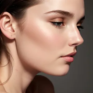 Seductive Beauty: Sultry, Fresh-Faced Model with Flawless Skin