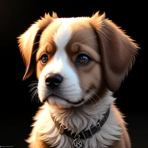 Golden Spaniel Puppy - Adorable Canine Portrait