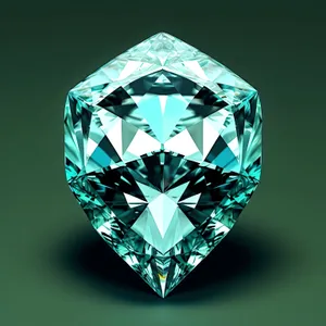 Gleaming Crystal Diamond: A Luxurious Shiny Gem