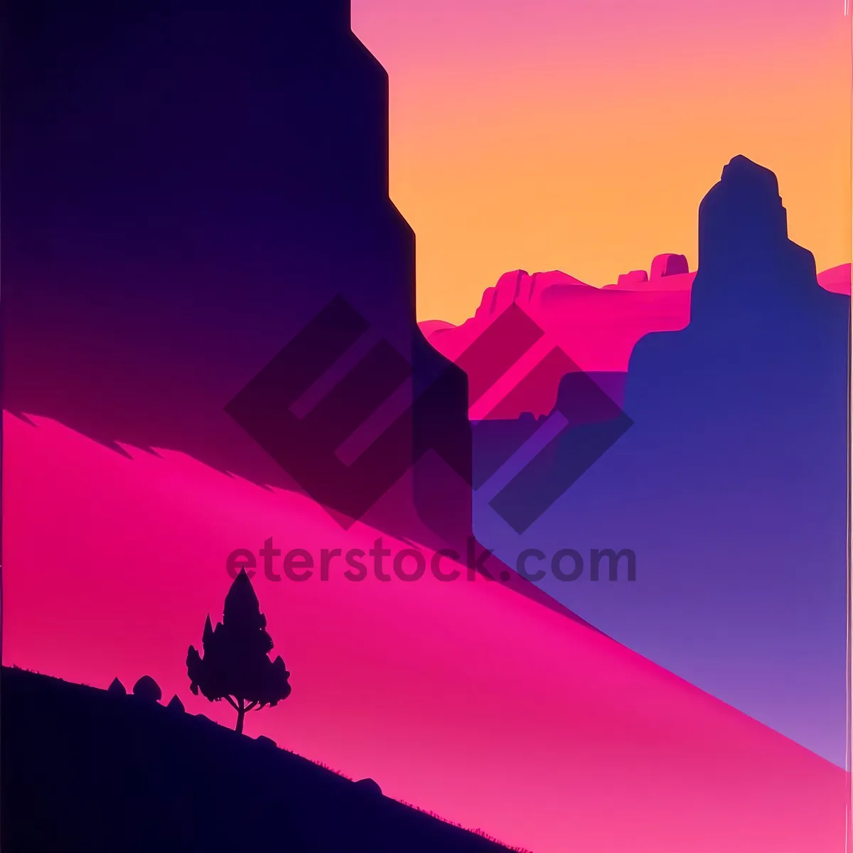 Picture of World Map Silhouette Flag Graphic