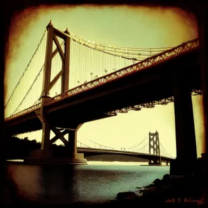 Golden Gate Bridge at Dusk: Iconic Suspension Bridge in San Francisco