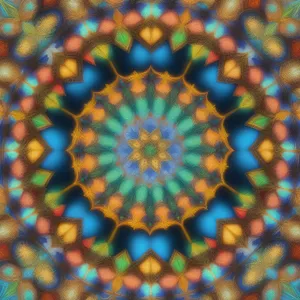 Bright Mosaic: Colorful Arabesque Art Pattern