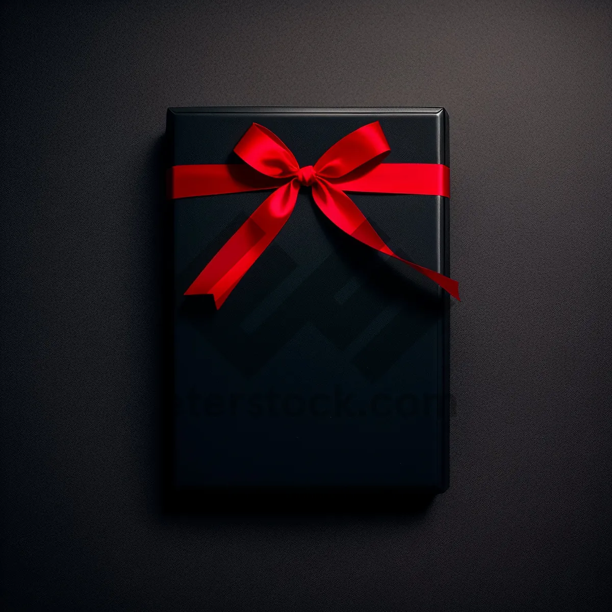 Picture of Shiny Gift Box with Ribbon and Bow: A Festive Celebration