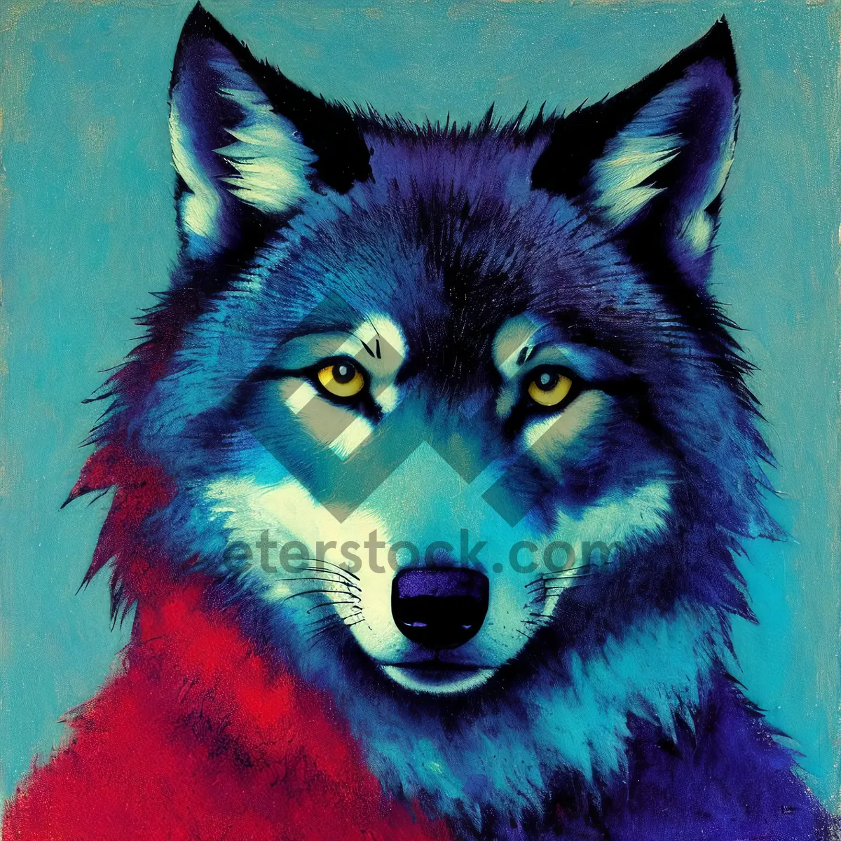 Picture of Majestic Furball: Malamute Sled Dog Portrait