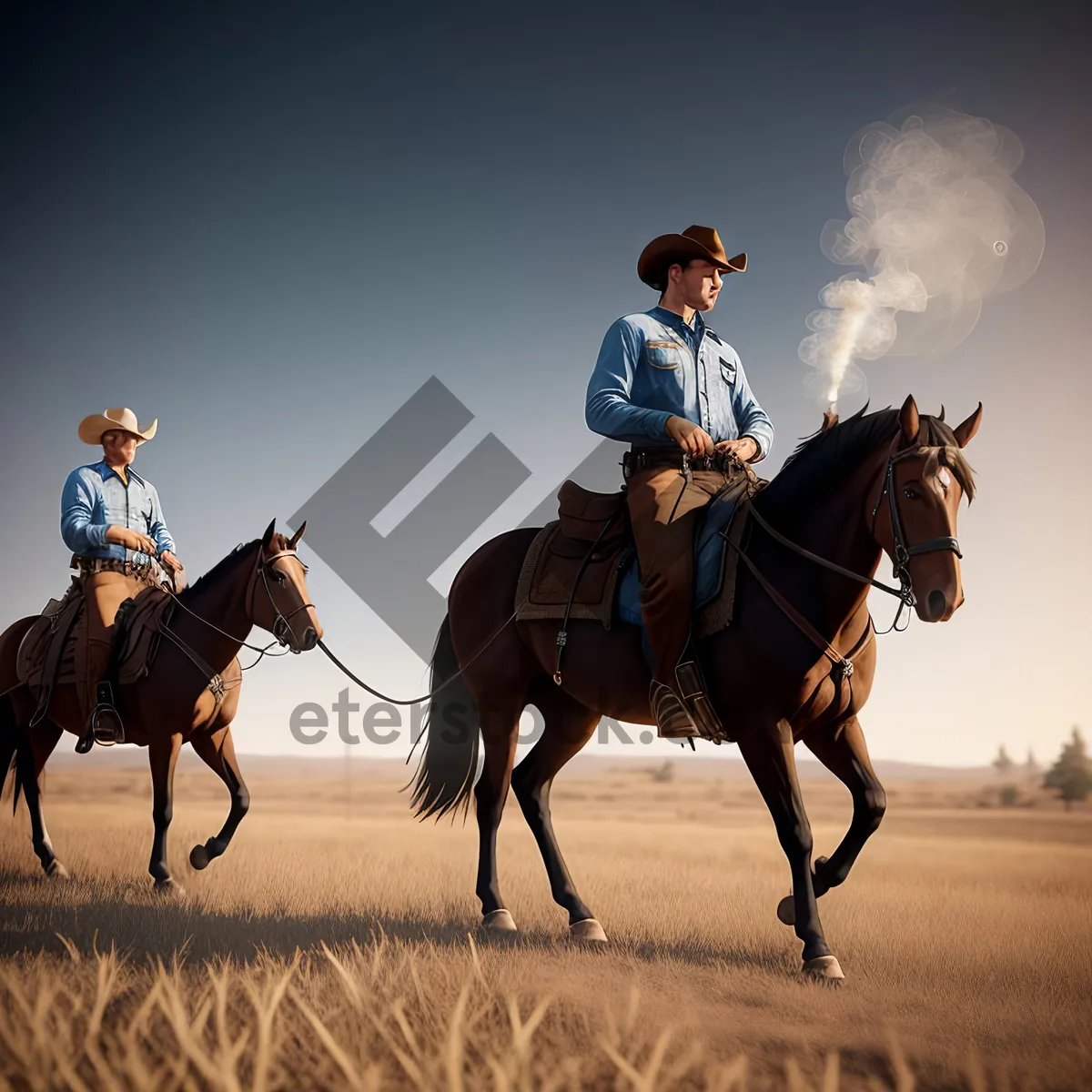 Picture of Gallop through the Field: Jockey on Horseback