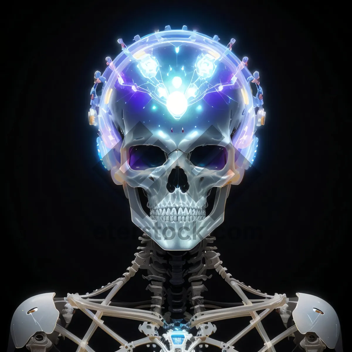 Picture of Pirate Skull Anatomy Horror Image