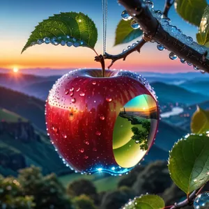 Juicy Winter Apple for Festive Holiday