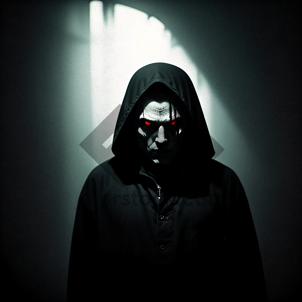 Picture of Dark Masked Man with Protective Robe