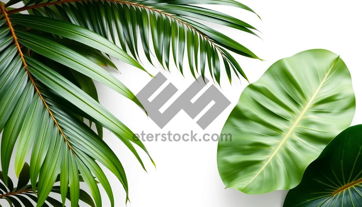 Picture of Tropical Palm Tree Design in Lush Green Forest