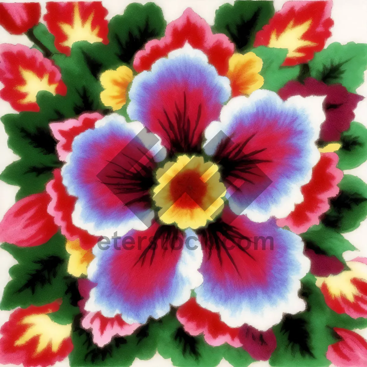 Picture of Vibrant Spring Floral Bouquet - A Burst of Colorful Blooms