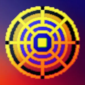 Abstract 3D Labyrinth Maze Geometry Symbol