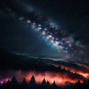 Starry Night Sky Wallpaper - Cosmic art design