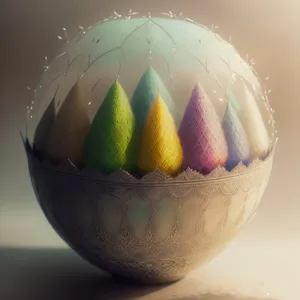 Global Eggball: A Mango Sphere Creation for Easter Delights!