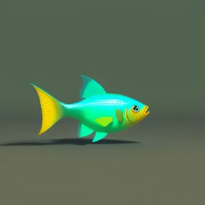 Vibrant Yellow Goldfish in Aquatic Aquarium