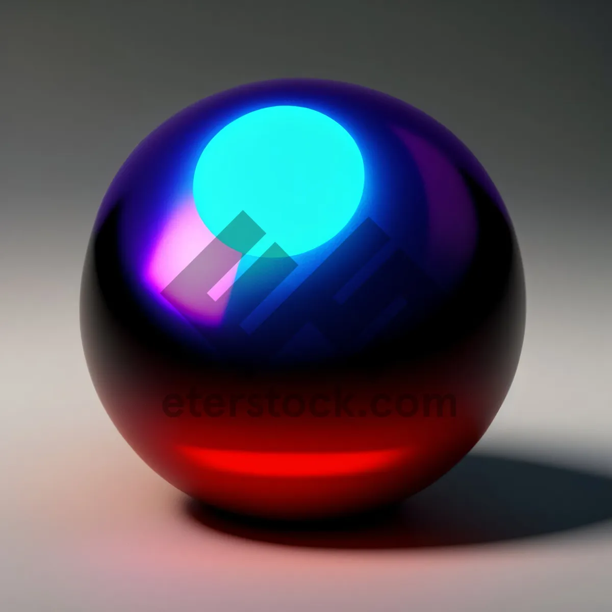 Picture of Shiny Black Glass Button Set with Reflection