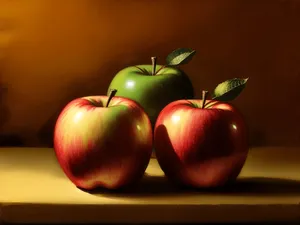 Fresh and Healthy Salad with Juicy Tomatoes and Apples