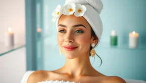 Elegant Lady with Clean and Healthy Skin