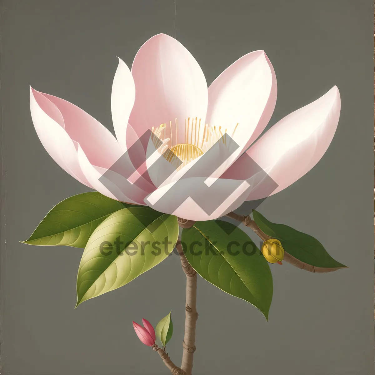 Picture of Serene Lotus Blossom in Blooming Pond