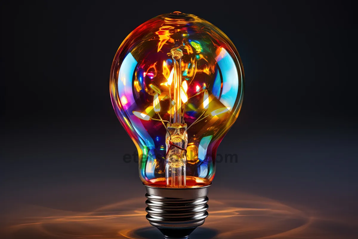 Picture of Electric Lamp Concept Design with Glass Bulb