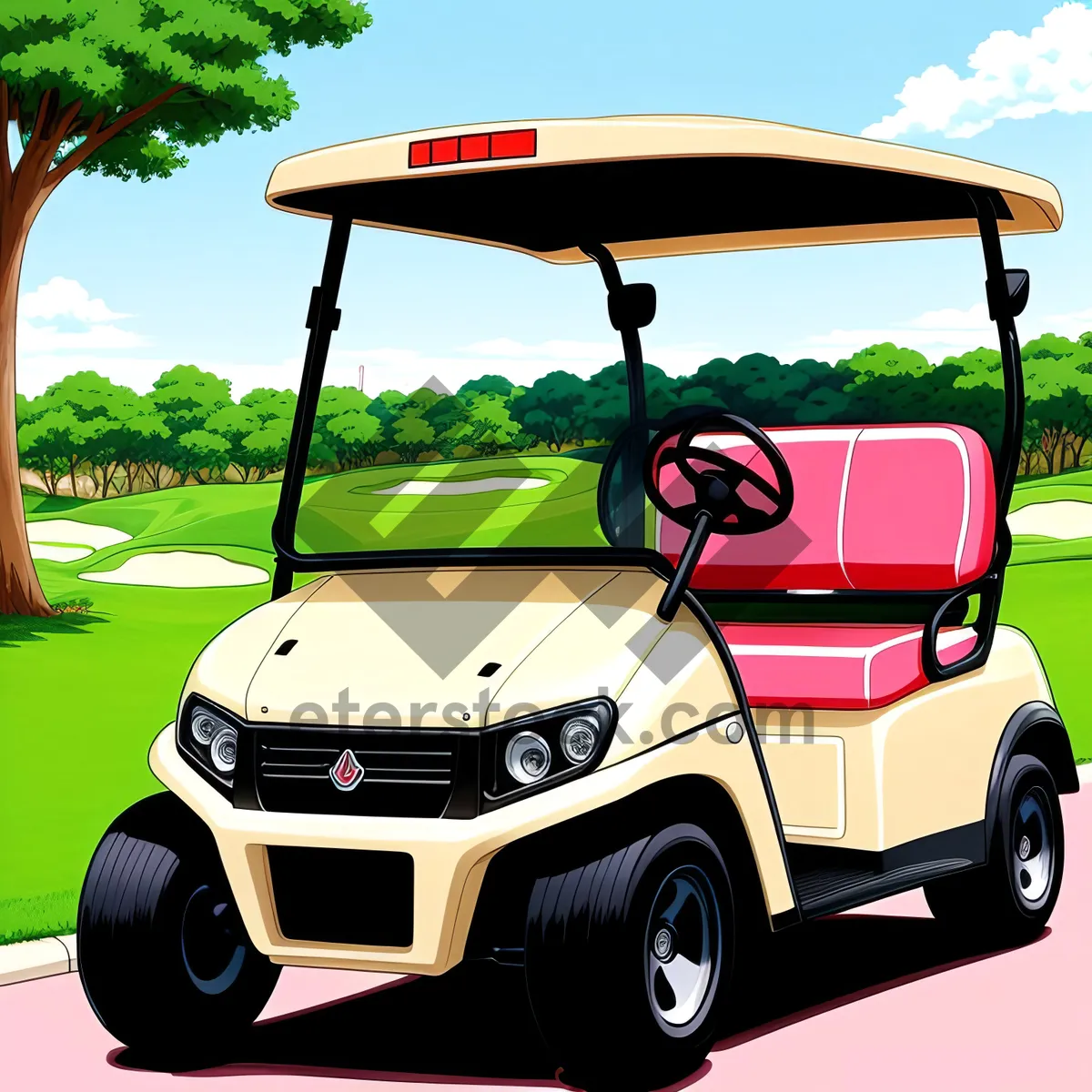 Picture of Golf Cart on the Speedy Course