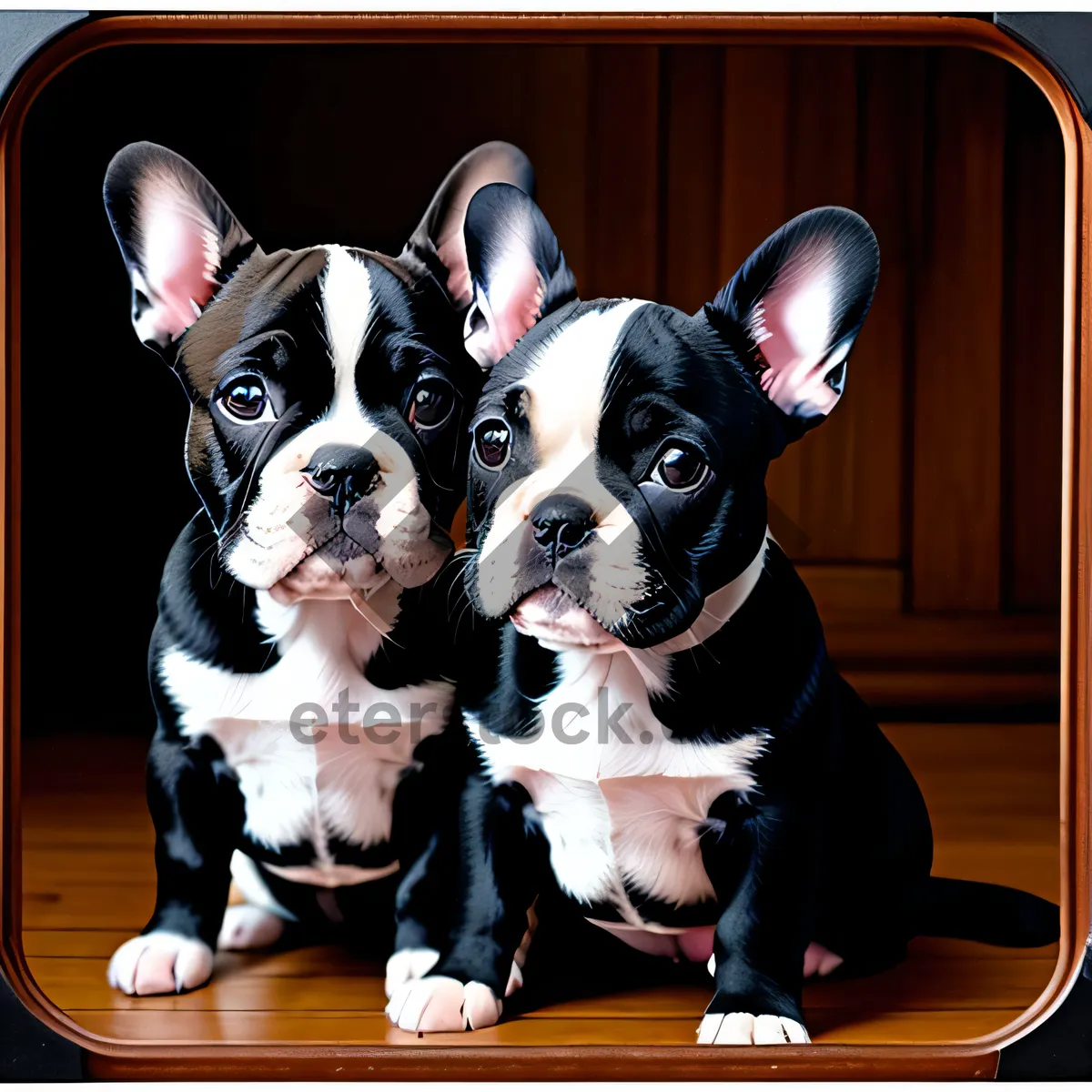 Picture of Furry Friend: Cute Terrier Puppy Sitting with Wrinkles