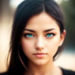 Sensual Beauty: Attractive Portrait of a Stylish Brunette Model