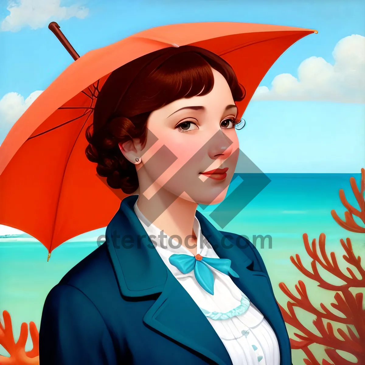 Picture of Happy Graduate Wearing a Mortarboard and Smiling