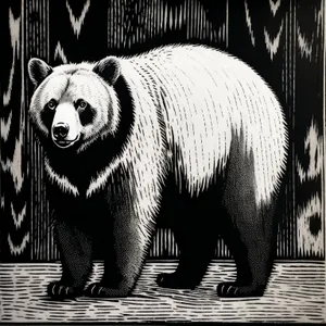 Endangered Giant Panda in Wild Habitat