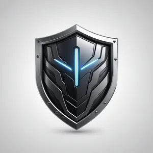 Shiny 3D gem icon symbol design