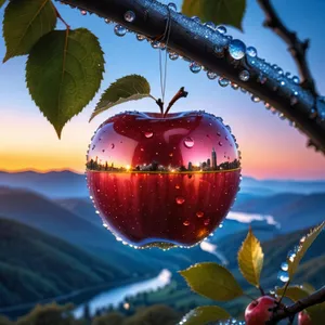 Juicy and Ripe Red Delicious Apple