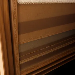 Vintage Wood Window Blind with Grunge Texture