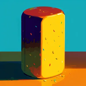 Colorful Jelly Substance in Container - 3D