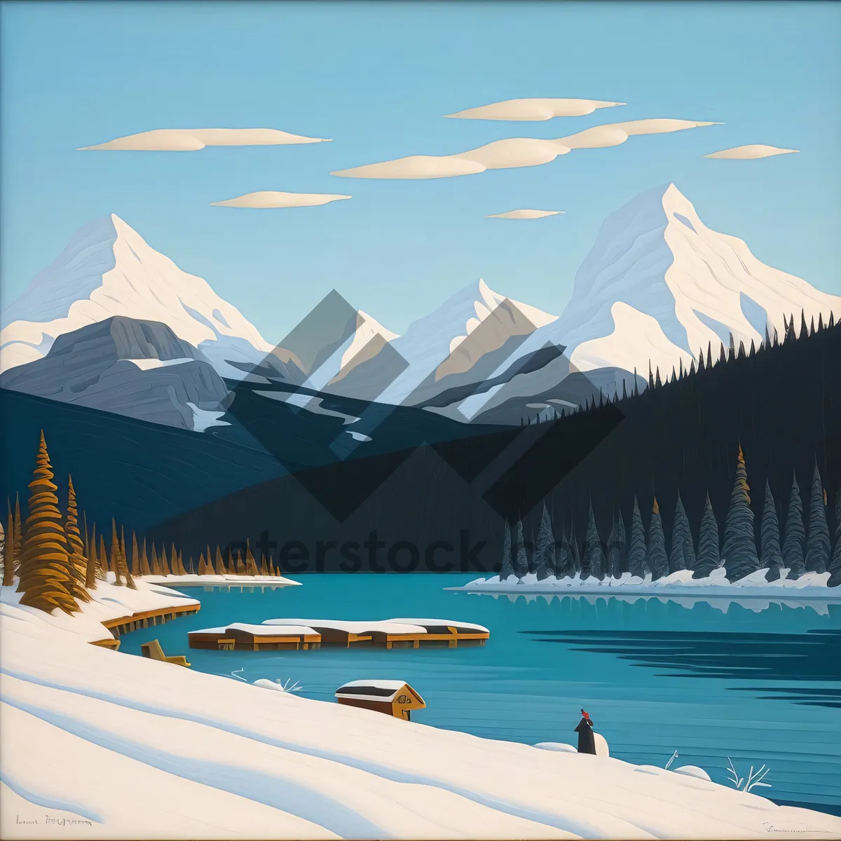 Picture of Snowy Mountain Escape: Winter Wonderland Adventure