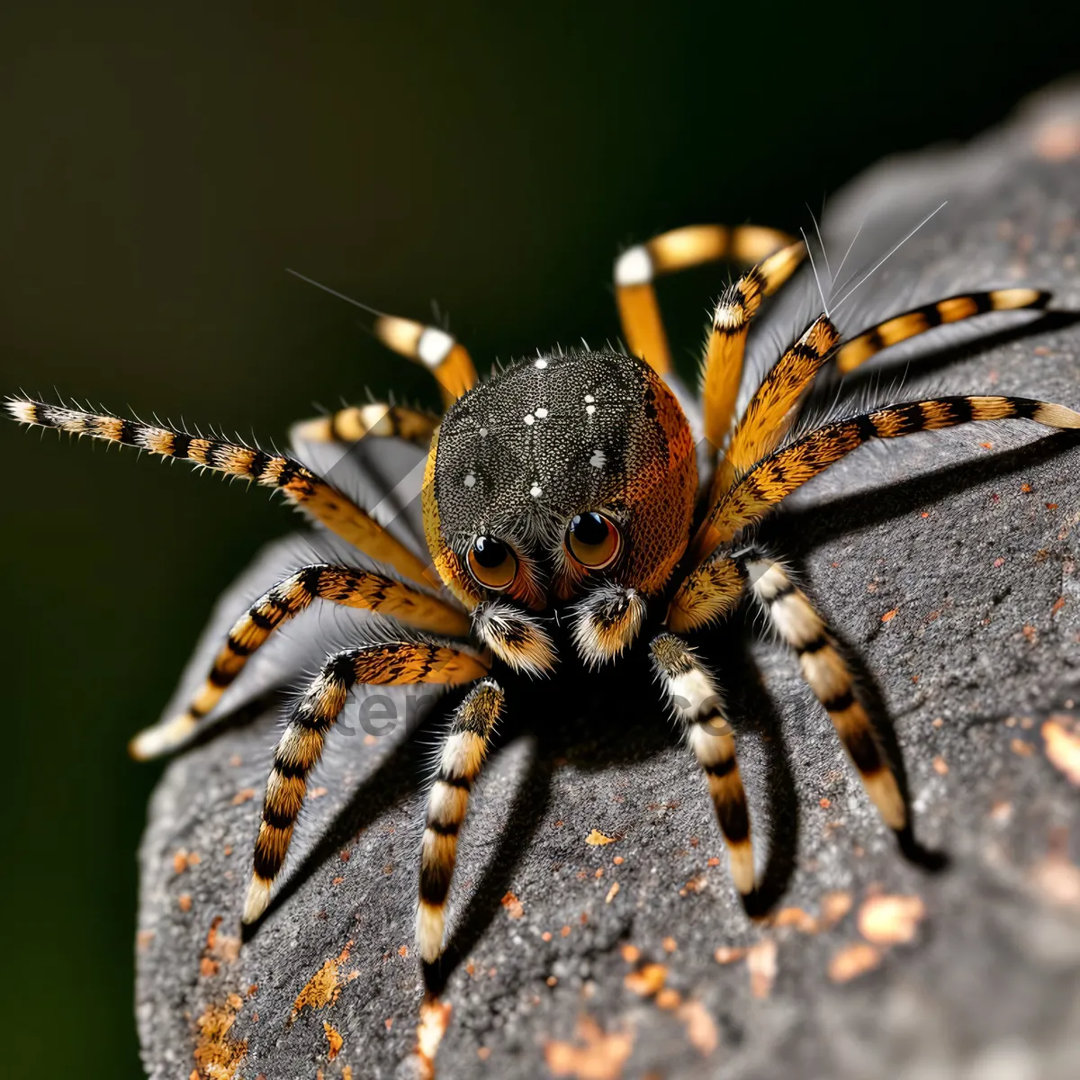 Picture of Black and Gold Garden Spider Close-Up Wildlife