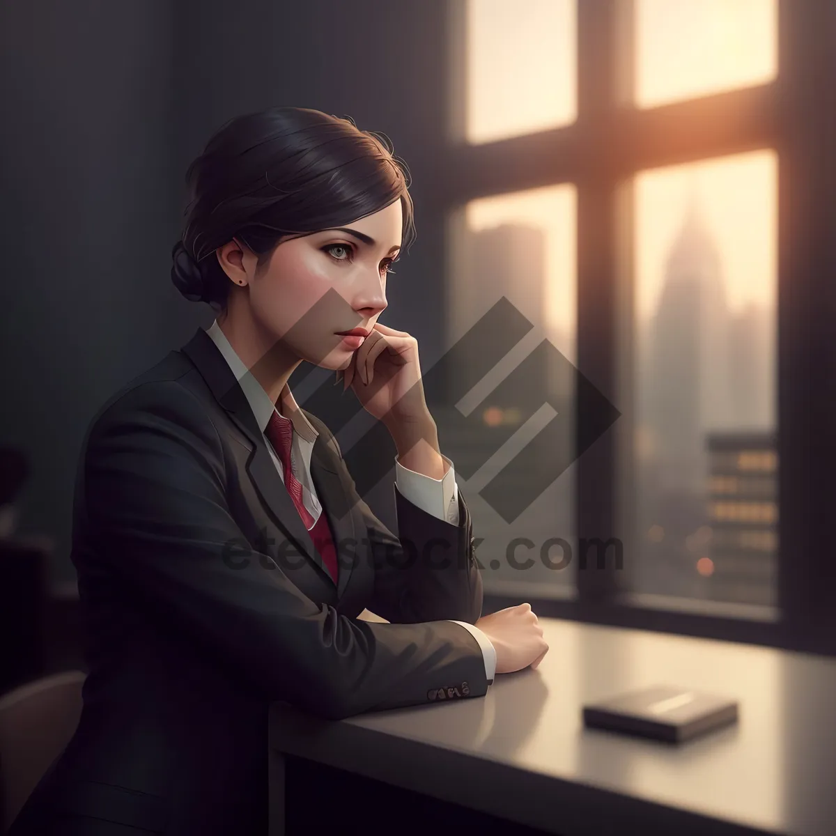 Picture of Successful businesswoman working in corporate office