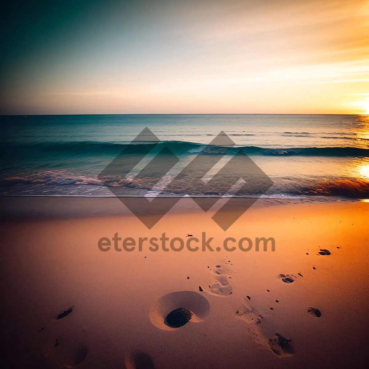 Picture of Sunset bliss at the tropical beach