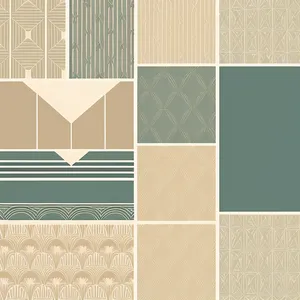 Vintage Mosaic Paper Design Graphic