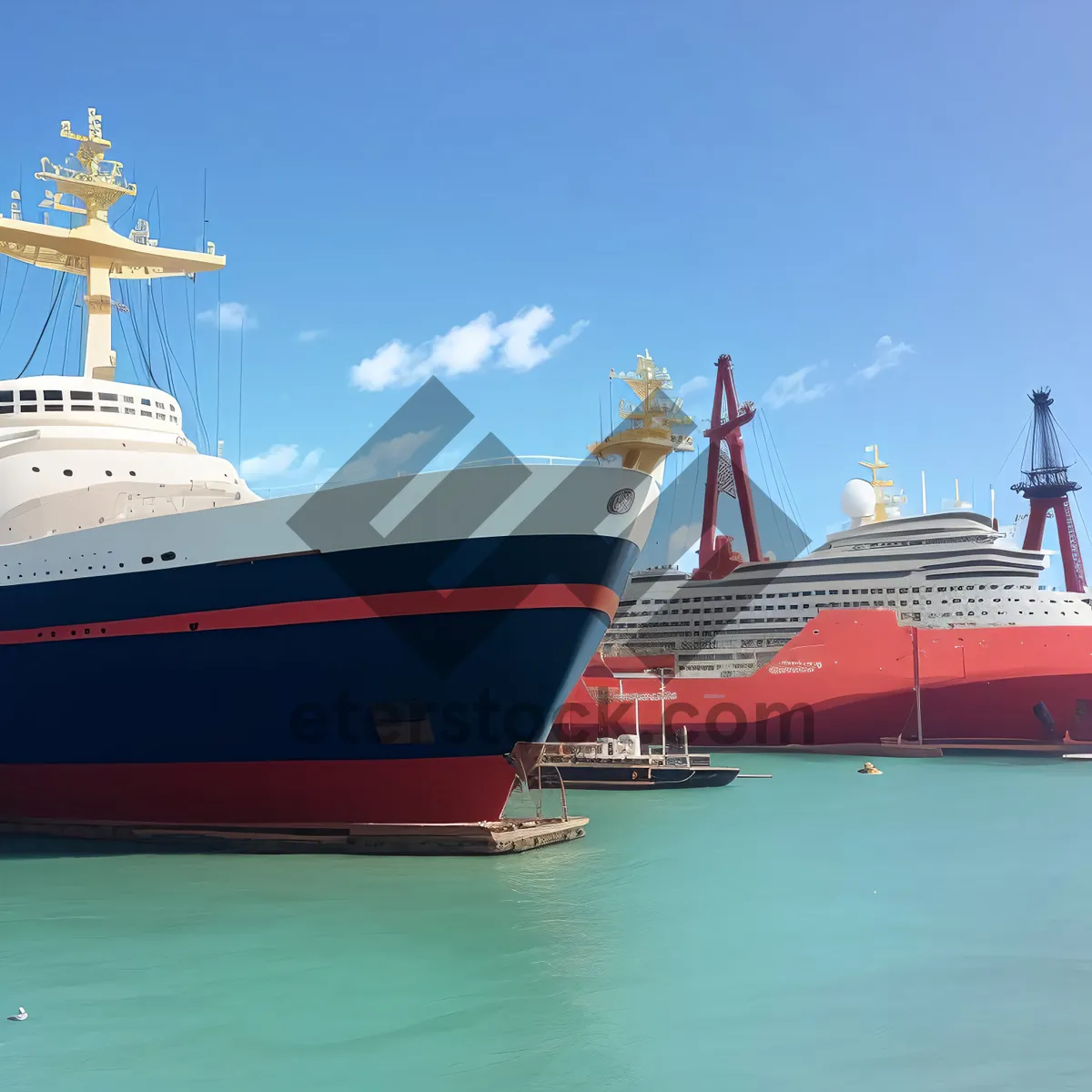 Picture of Seafaring Tranquility: A Majestic Passenger Cruise Ship