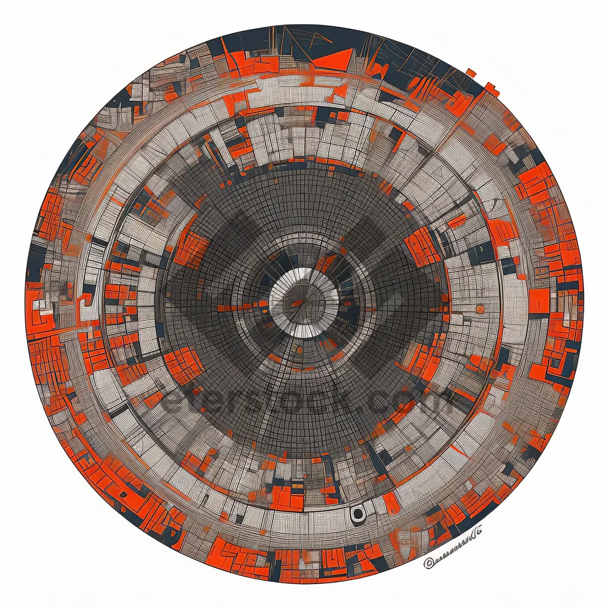 Picture of Analog Magnetic Compass and Slide Rule Machine