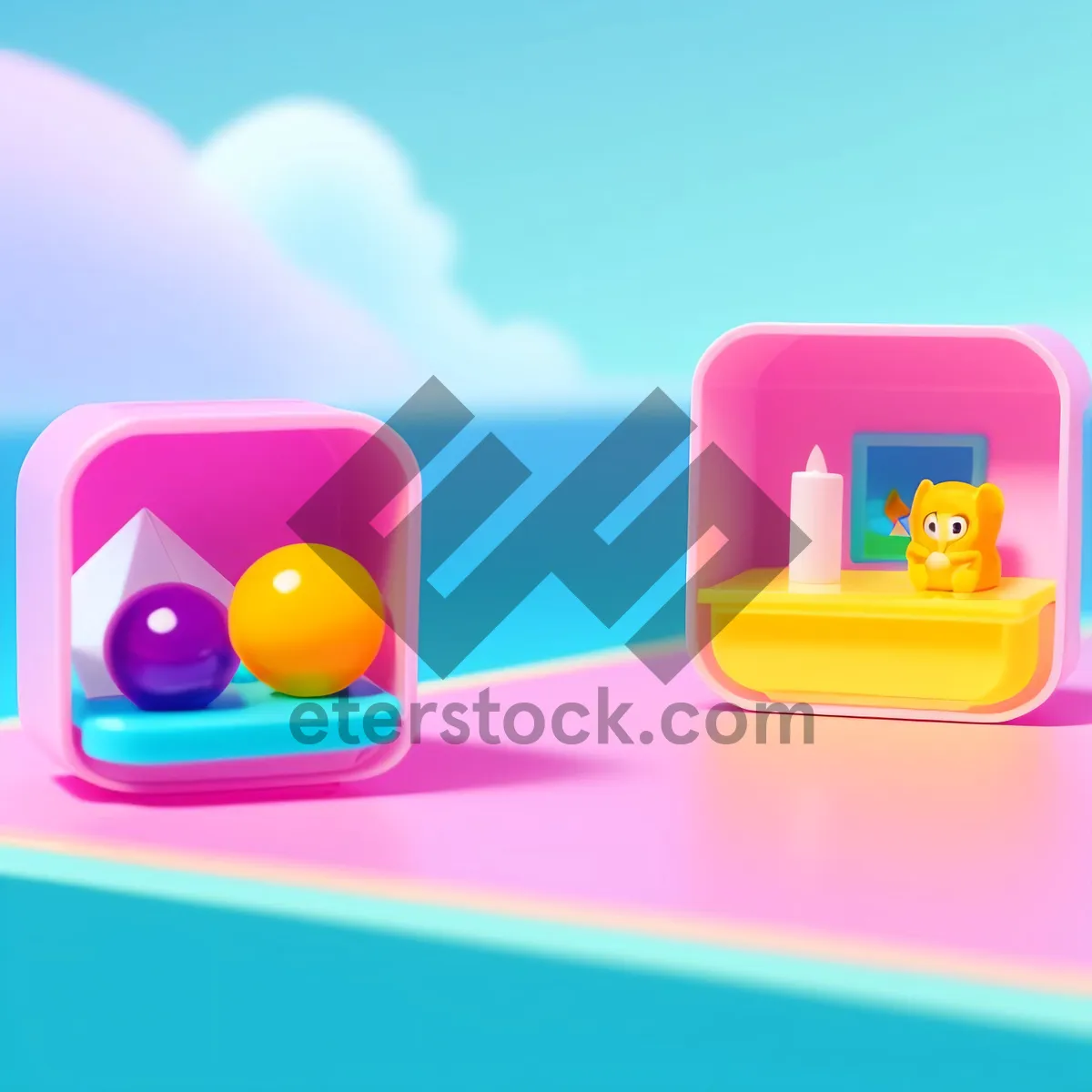 Picture of Glossy Web Button Icon Set