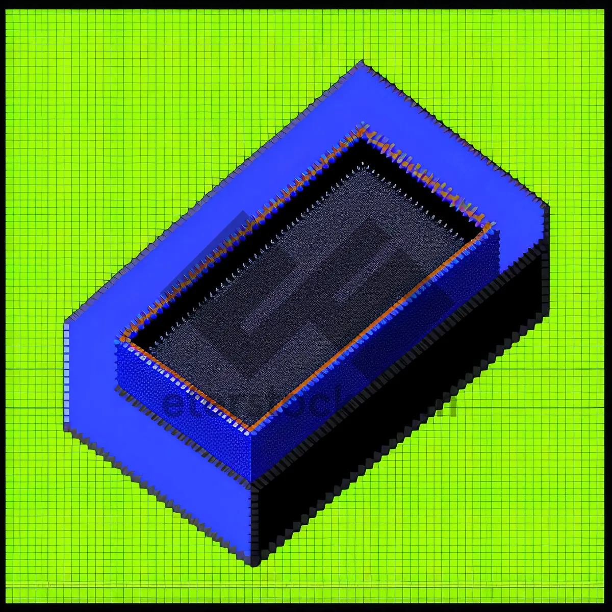 Picture of High-performance Microchip: Advanced Semiconductor Conductor Device