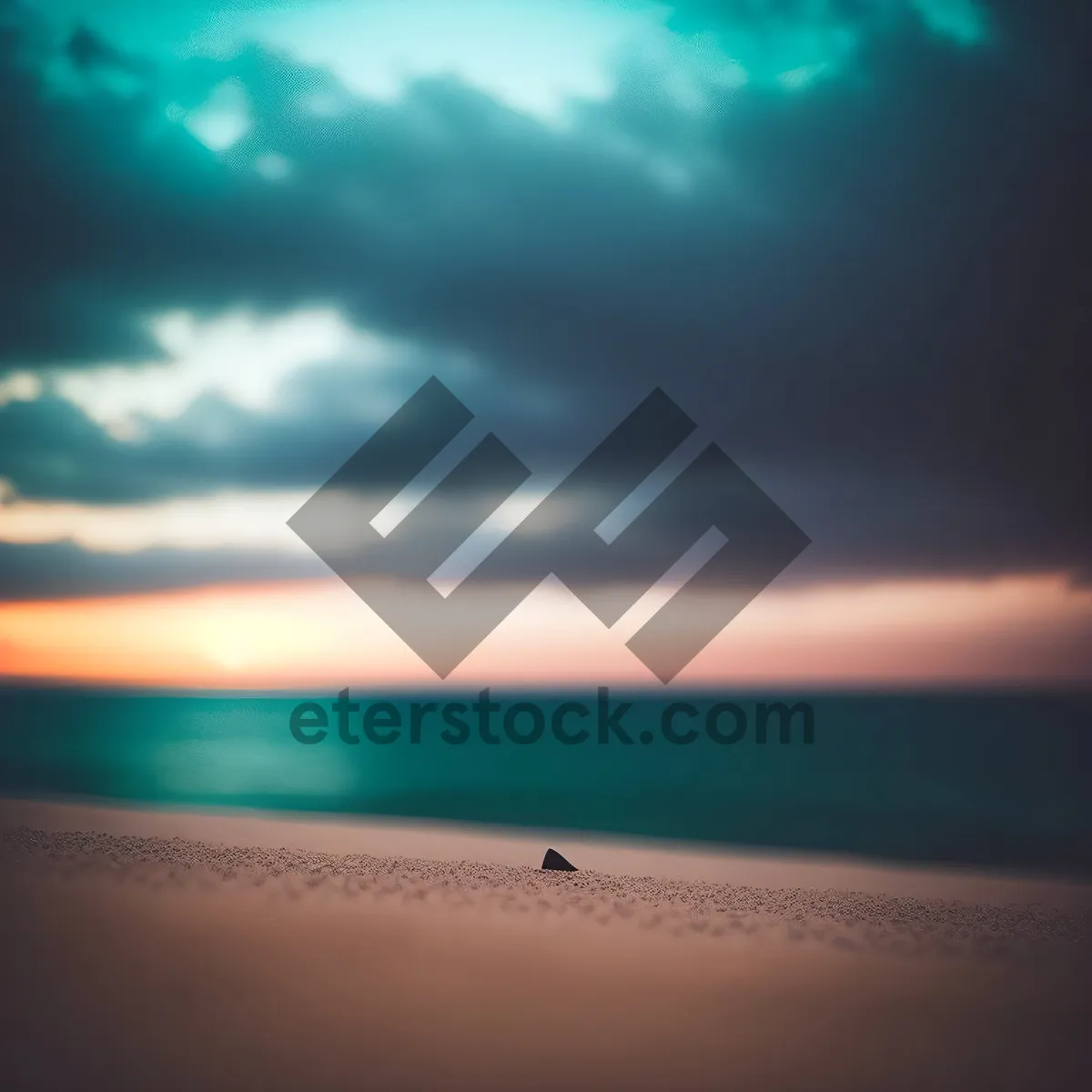 Picture of Sunset over the serene seascape