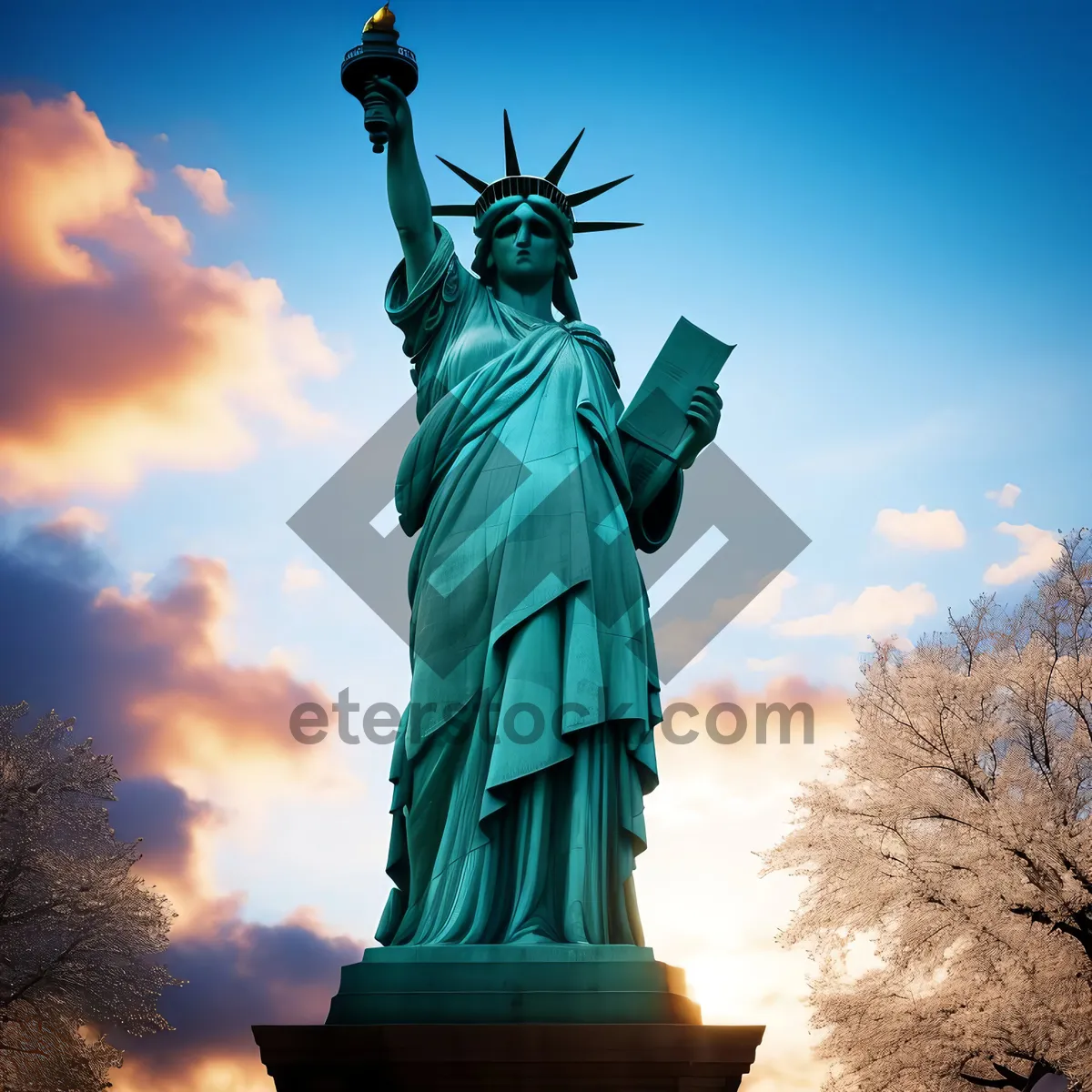 Picture of Monumental Liberty: Iconic Skyline Symbolizing Freedom