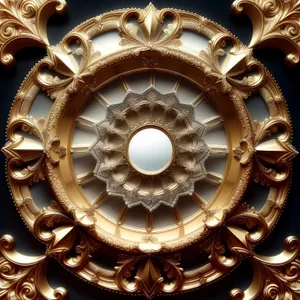 Golden Dome Chandelier: Exquisite Artistic Lighting Fixture