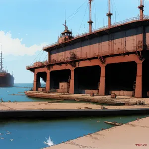 Coastal City Boathouse by the Sea
