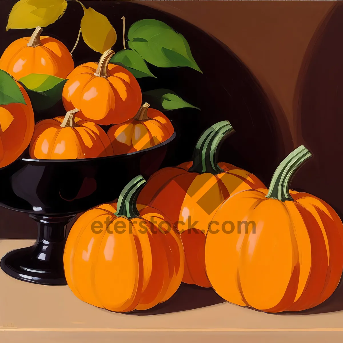 Picture of Festive Harvest: Autumn Pumpkin, Scary Decoration