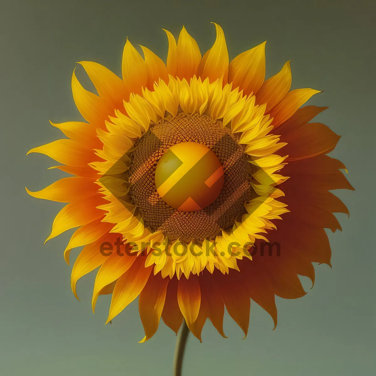 Picture of Vibrant Sunflower Blooming in Sunny Field