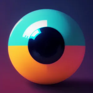 Modern Shiny Round Web Buttons – Vibrant Orange