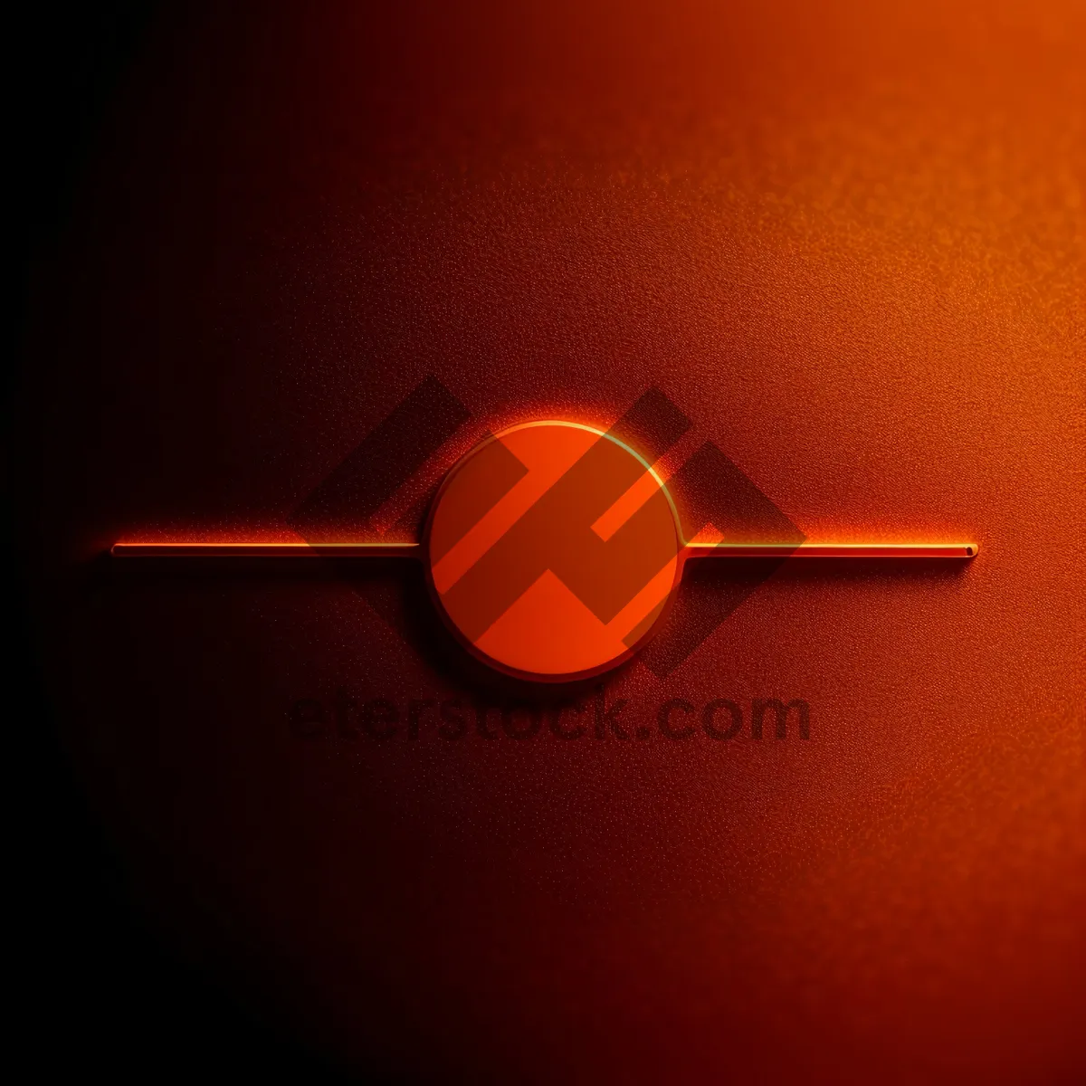 Picture of Shiny Orange Circle Button Icon